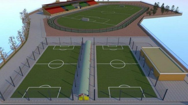Şamaxıda yeni stadion tikilir - FOTO