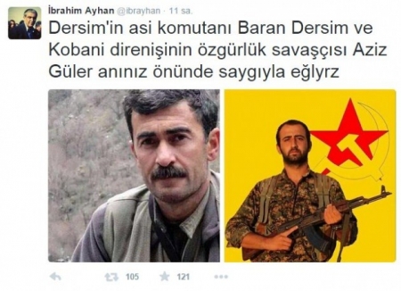 HDP millət vəkili PKK-çılar qarşısında baş əydi - Foto