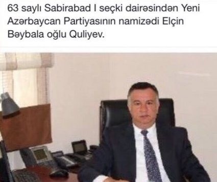 “Elçin Quliyev YAP-ın yox , Fətullah Gülənin namizədidir” 