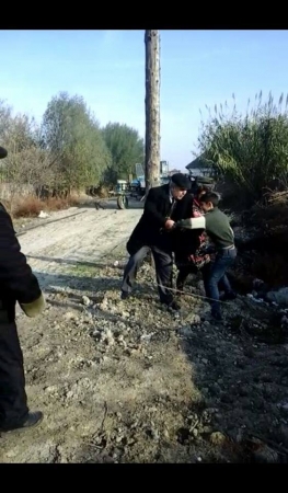 Malik Həşimovun qamış çəpərinə dirənən Ceyhun Cəfərov... - FOTOLAR