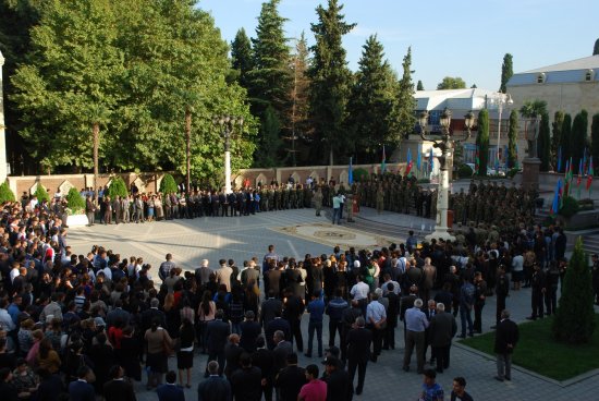 Tərtərdə “Vətənə nümunəvi xidmətə görə sağ ol” devizi altında təntənəli mərasim keçirilib