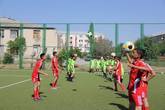 “Açıq Əyləncəvi Futbol Məktəbləri” layihəsi çərçivəsində növbəti tədbir Tərtərdə