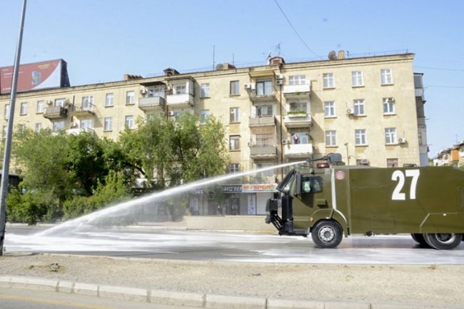 Bakıda 400-dən artıq küçə və prospekt dezinfeksiya edilib