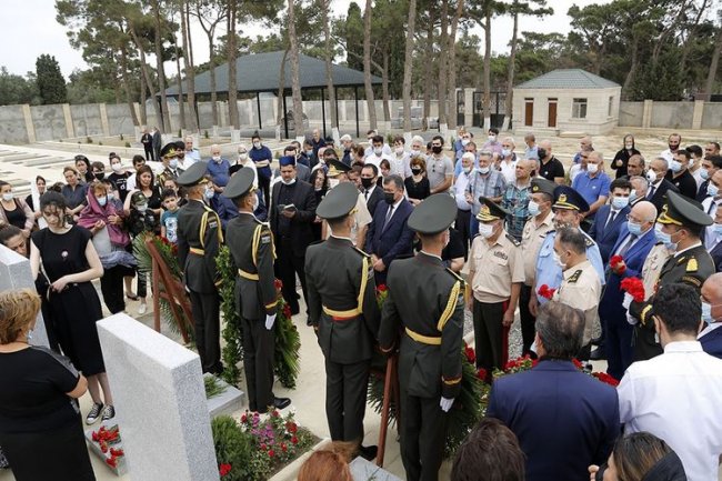 Tovuz döyüşlərində şəhid olan hərbi qulluqçuların anım mərasimləri keçirilib