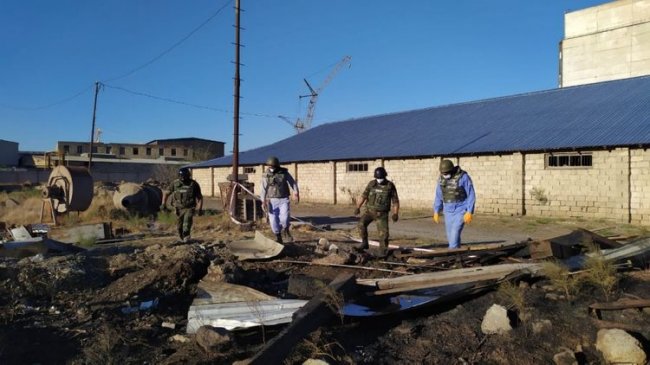 Bakıda taxıl kombinatının ərazisində döyüş sursatları aşkar olunub - FOTO