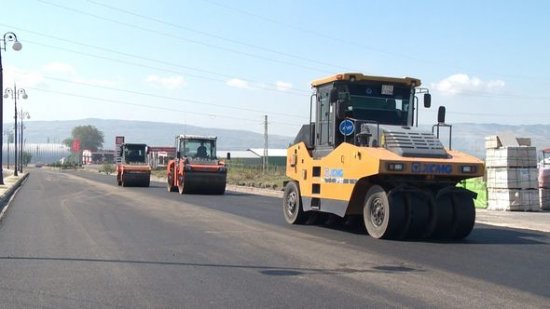 Oğuz-Şəki yolu yenidən qurulur - FOTO