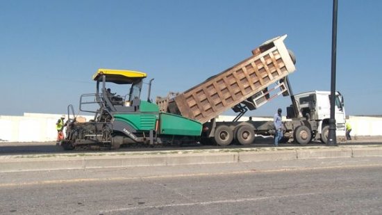 Oğuz-Şəki yolu yenidən qurulur - FOTO