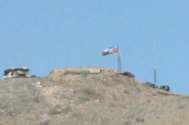 Suqovuşanda (Madagiz) Azərbaycan bayrağı ucaldılır