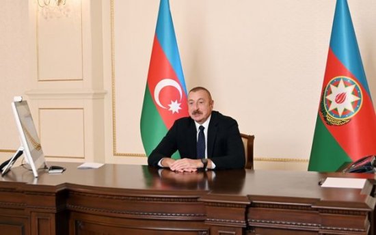 İlham Əliyev Dünya İqtisadi Forumunun prezidenti görüşdü - FOTO
