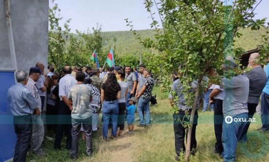 Azərbaycan ordusunun həlak olan zabiti ilə vida mərasimi keçirilir - FOTO