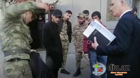 Qarabağ Qazisi nazirliyin qarşısında İNTİHARA CƏHD ETDİ - VİDEO