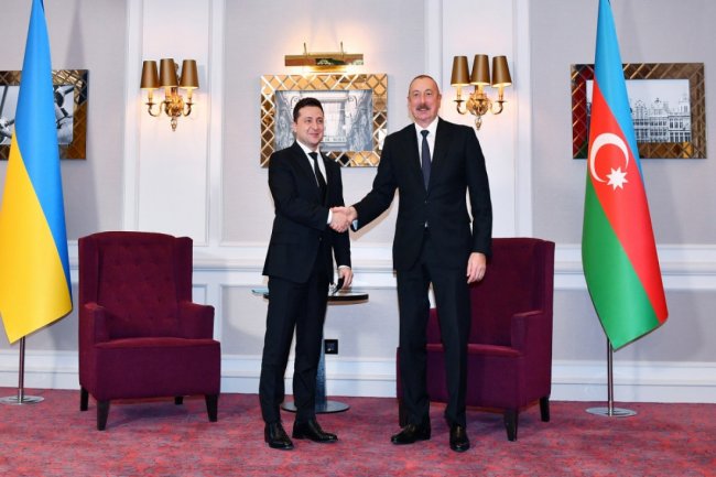 Azərbaycan Prezidenti Brüsseldə Vladimir Zelenski ilə görüşüb