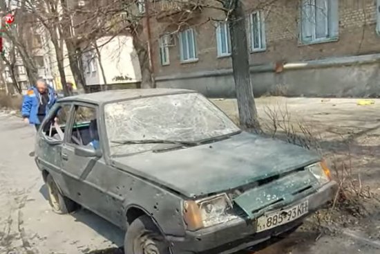 Ukraynanın bombalanmış Nivki rayonu - VİDEO