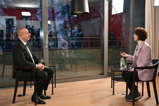 Prezident İlham Əliyev Davosda Çinin CGTN televiziya kanalına müsahibə verib - TAM MƏTN + FOTO